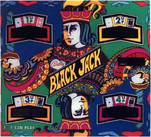 Black Jack, Backglas