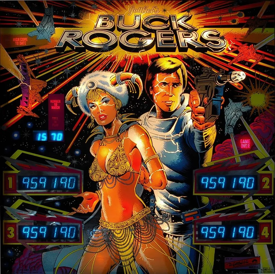 Buck Rogers, Backglas