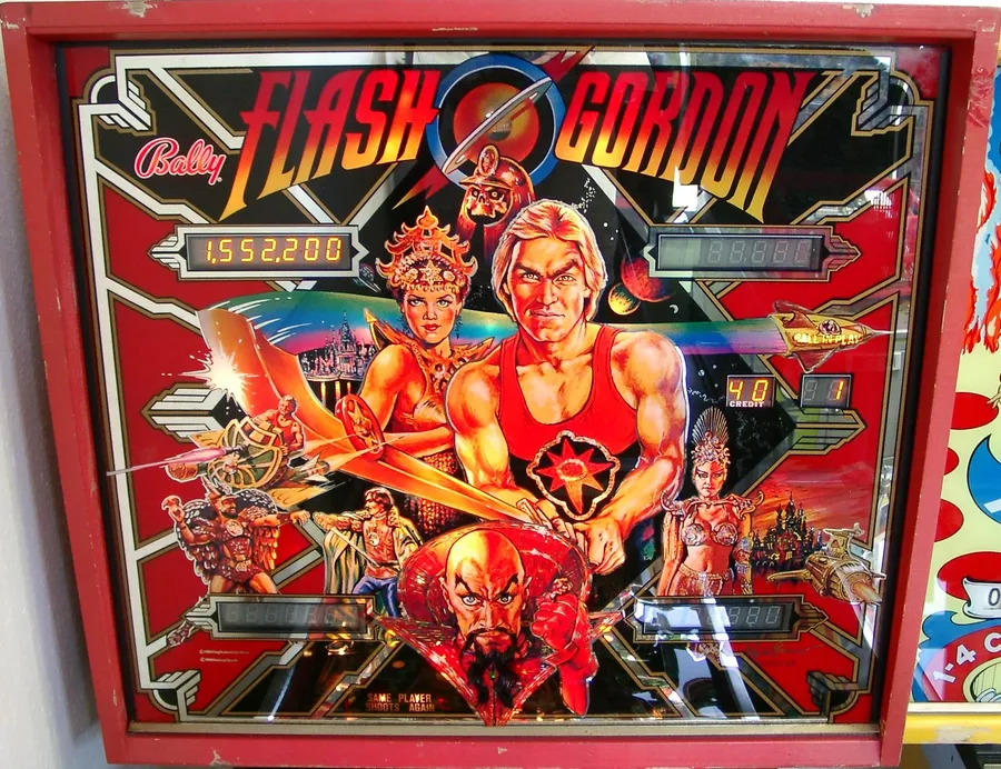 Flash Gordon, Backglas