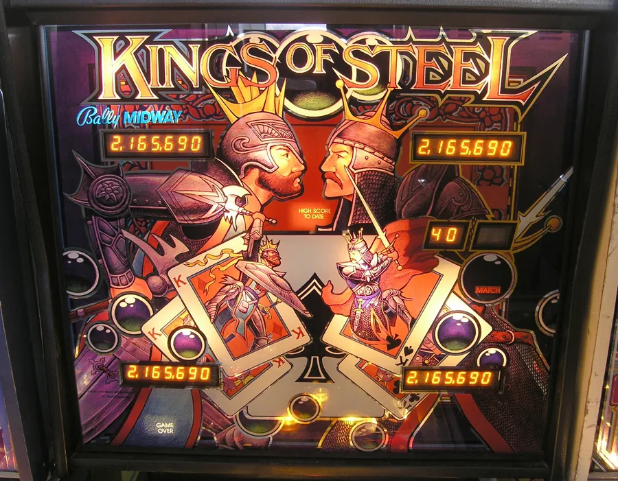 Kings of Steel, Backglas