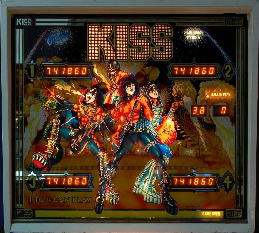 Kiss, Backglas