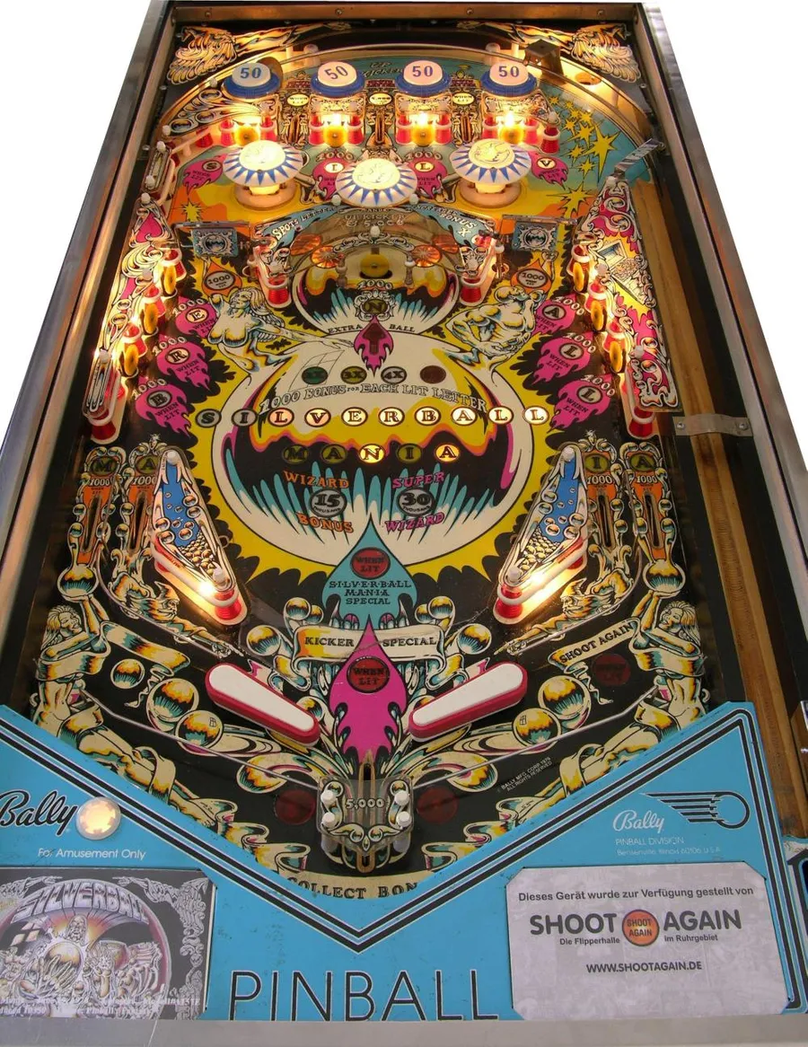 Silverball Mania, Spielfeld