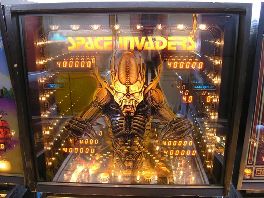 Space Invaders, Backglas