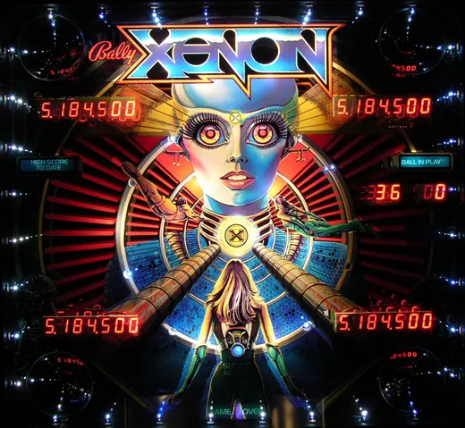 Xenon, Backglas