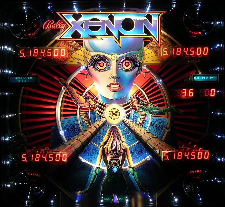 Xenon, Backglas